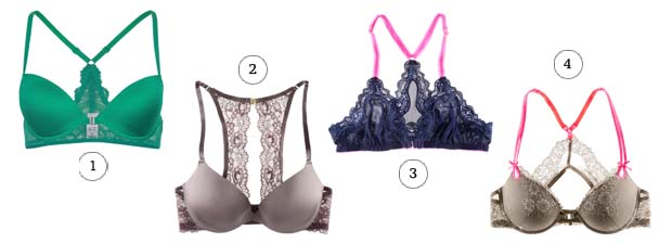 1. Jennyfer 15,99€ - 2 et 4. H&M 14,95€ - 3. H&M 9,95€