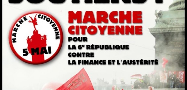 Affiche pour la « Marche citoyenne pour la 6e République » Affiche pour la « Marche citoyenne pour la 6e République »