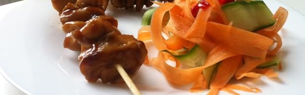Salade-Brochettes-Yakitori Salade-Brochettes-Yakitori