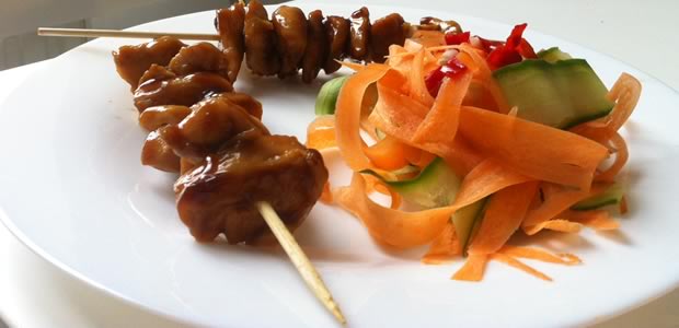 Salade-Brochettes-Yakitori