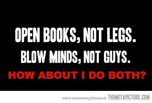 open books not legs how about both