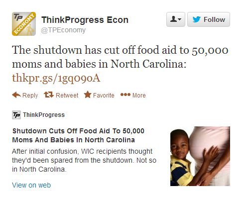 consequence shutdown food aid cut off