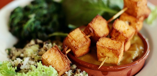 marinated fried tofu