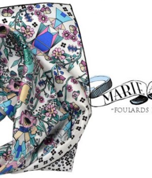 marie-antoilette-lance-ligne-foulards-imprimes