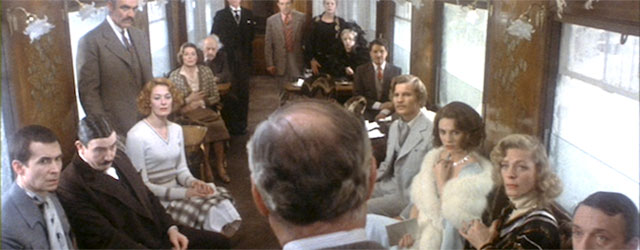 Image tirée de l'adaptation en film du Crime de l'Orient Express par Sidney Lumet