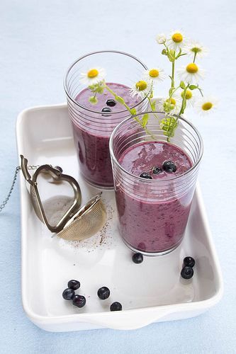 smoothie banane myrtille