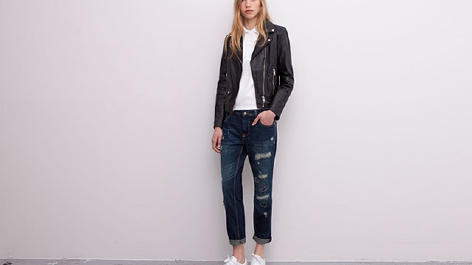 Jean Boyfriend A Patch Au Dos