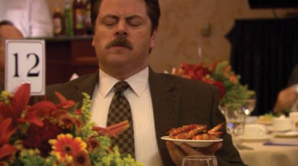 bacon crevettes ron swanson bacon crevettes ron swanson
