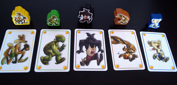 cartes pari jeu le lièvre et la tortue