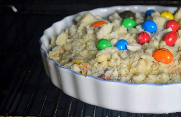 crumble m&m's bananes