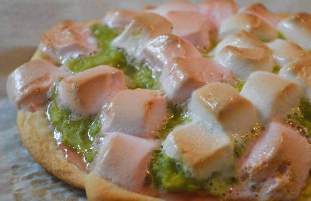 pizza marshmallows guacamole