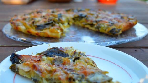 pizza poireaux jambon pizza poireaux jambon