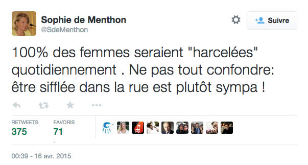 tweet sophie de menthon