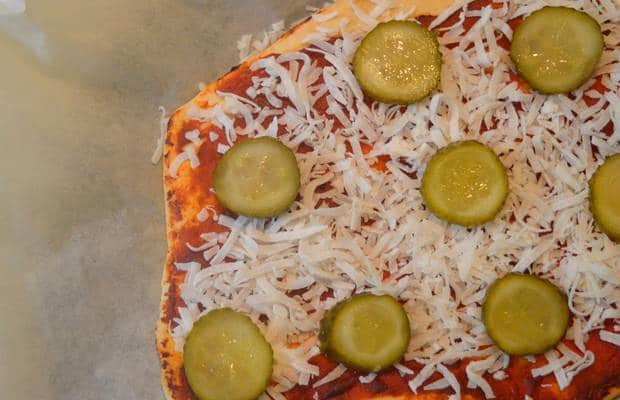 pizza noix de coco pickles