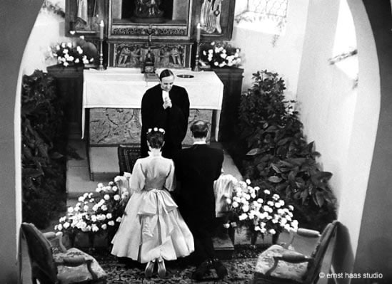 audrey hepburn's wedding behind chapel