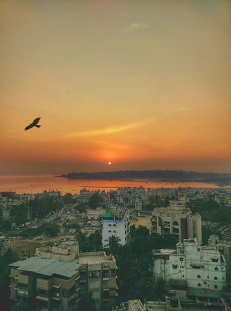 coucher de soleil bombay