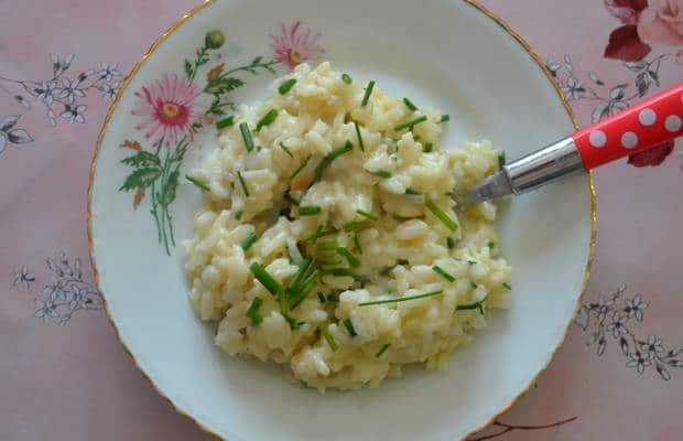 risotto gorgonzola ciboulette