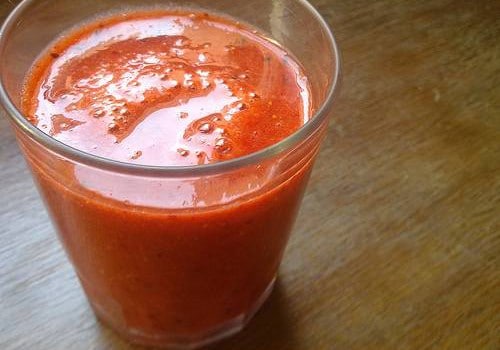 smoothie fraises pastèque smoothie fraises pastèque