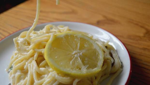spaghettis citron mozza