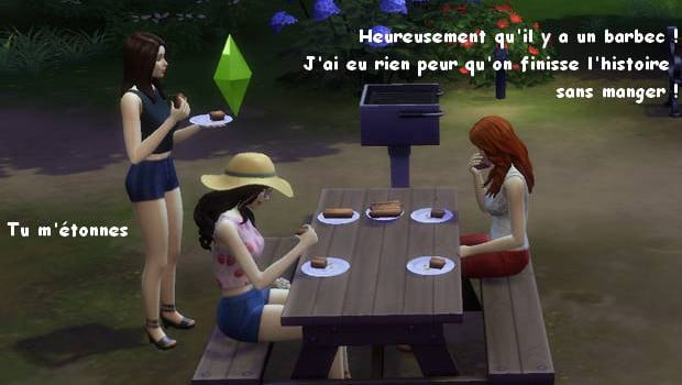 Juliette Margaux Sophie barbecue Juliette Margaux Sophie barbecue