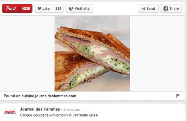 pinterest croque monsieur courgettes