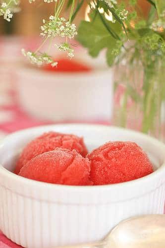 sorbet pastèque fraise