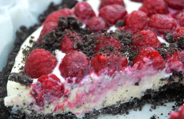 tarte chocolat blanc framboises