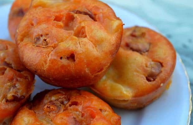 muffins chorizo poires