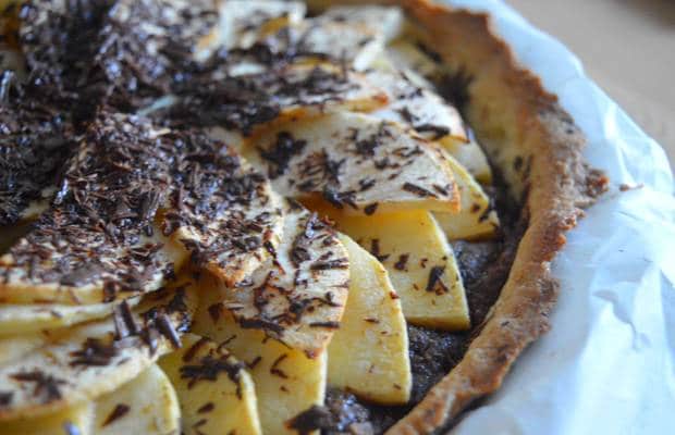 tarte pommes amandes chocolat recette