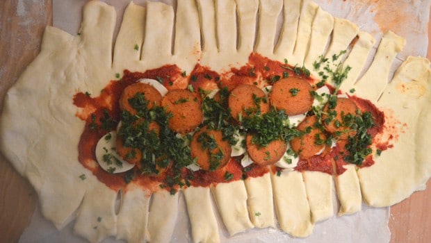 recette pizza tressée assemblage recette pizza tressée assemblage