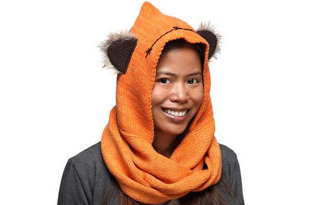 écharpe capuche ewok