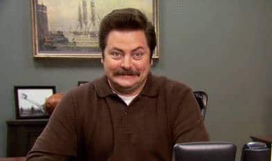 ron swanson rire