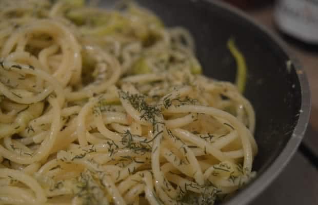 spaghettis courgette