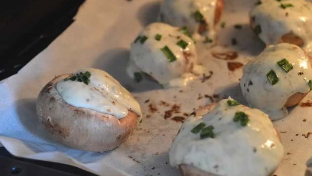 recette-champignons-farcis-gorgonzola