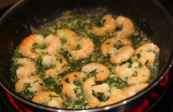 crevettes ail ciboulette crevettes ail ciboulette