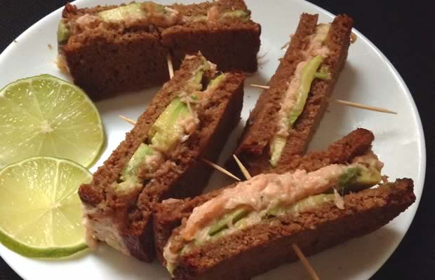 sandwichs saumon avocats