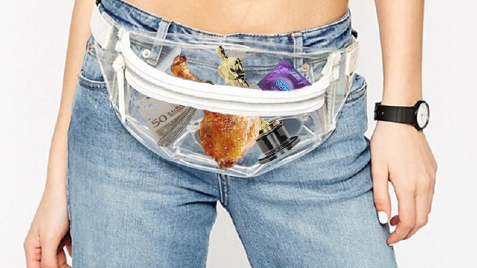 sac banane transparent Esmée