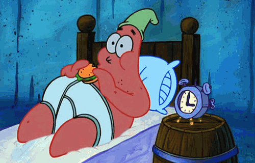 patrick-eating-bed