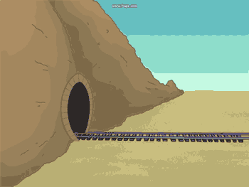 train tunnel gif