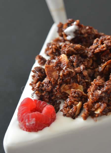 granola choco framboise