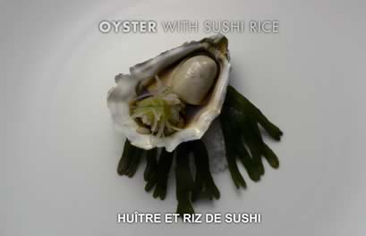 huitre riz sushi