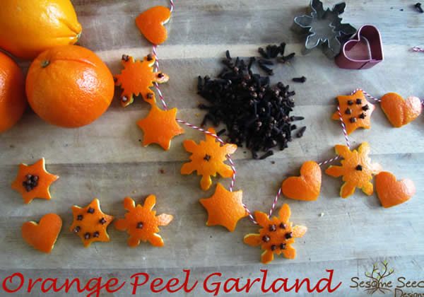 diy guirlande pinterest deco orange