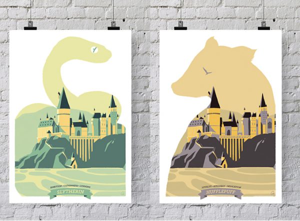 affiches-harry-potter-cy-serpentard-poufsouffle