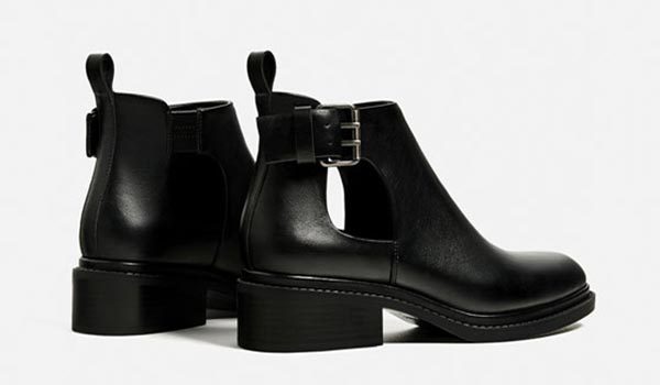 Bottines discount ajourées zara