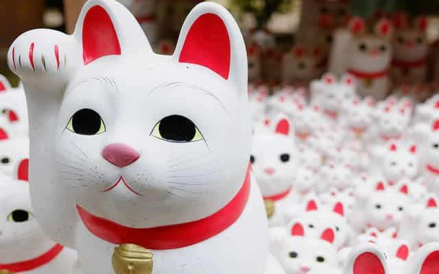 Les porte-bonheur japonais - Carte postale du Japon