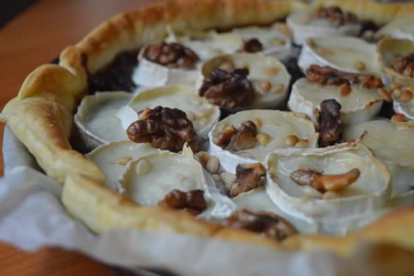 tarte chevre noix