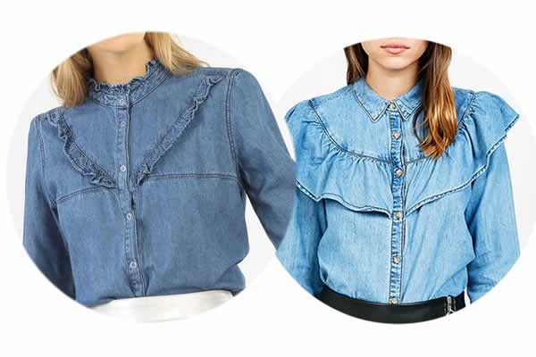 chemise-jean-volants chemise-jean-volants
