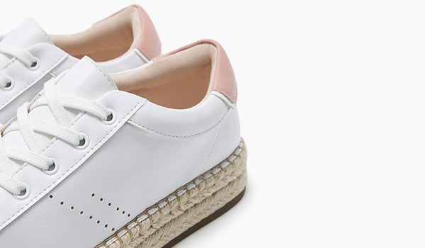 Tennis plateforme esprit espadrilles 