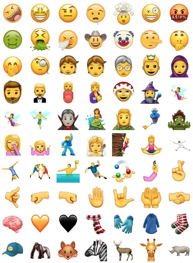 nouveaux emojis 1