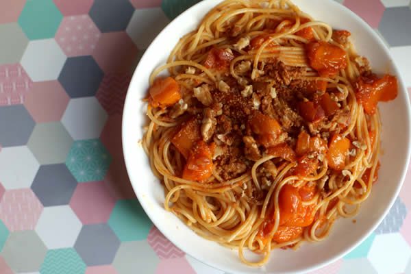 spaghettis mangue noix